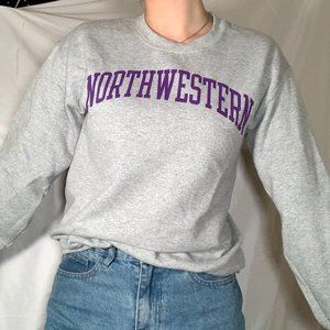 OFFICIAL Northwestern University Bookstore Grey Sweatshirt